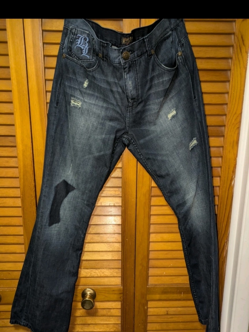 BLAC label Authentic Vintage 36x34 Y2K Hip Hop Streetwear Men's Jeans